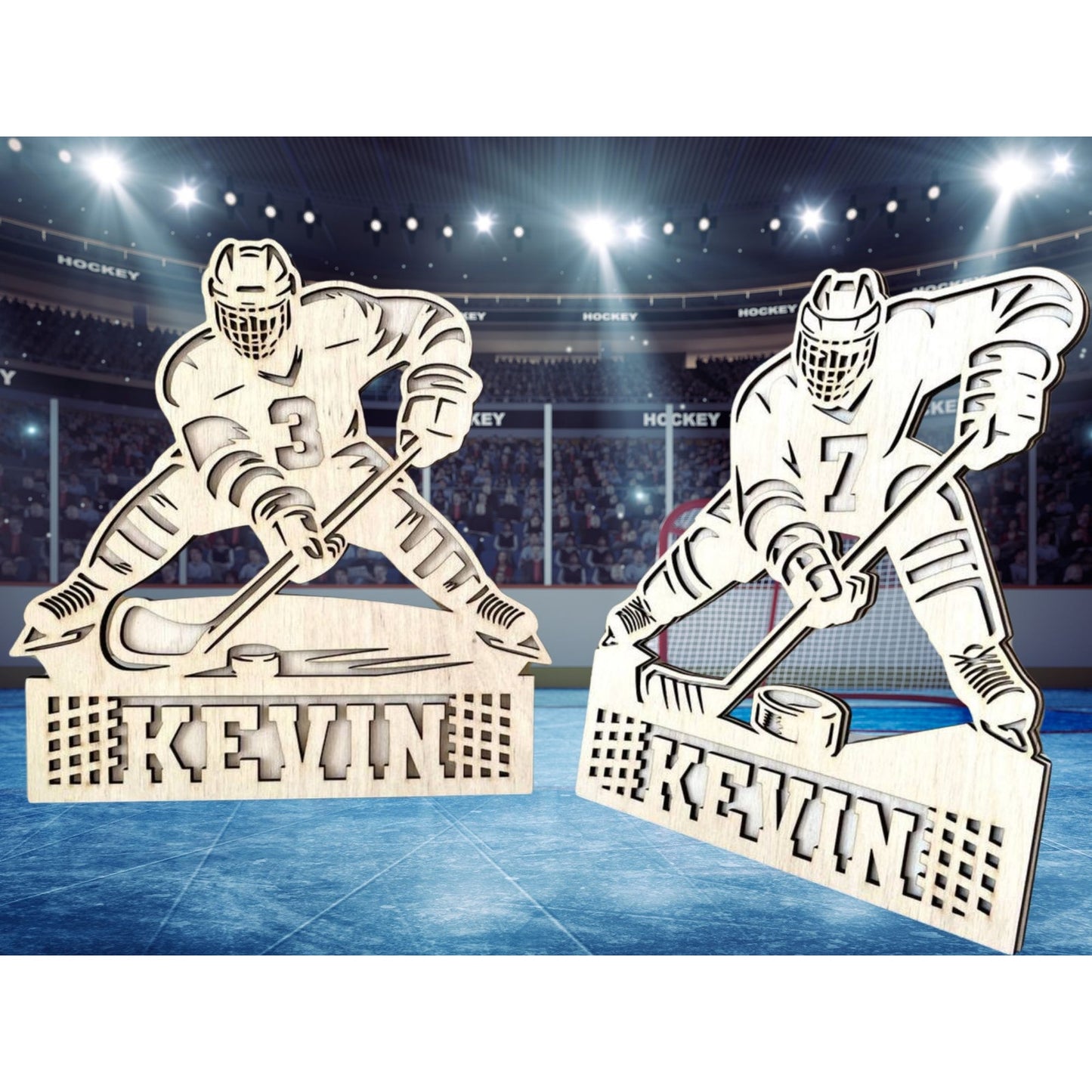 Personalized HOCKEY Sign Laser Engraved Gift Custom Plaque Sports Trophy