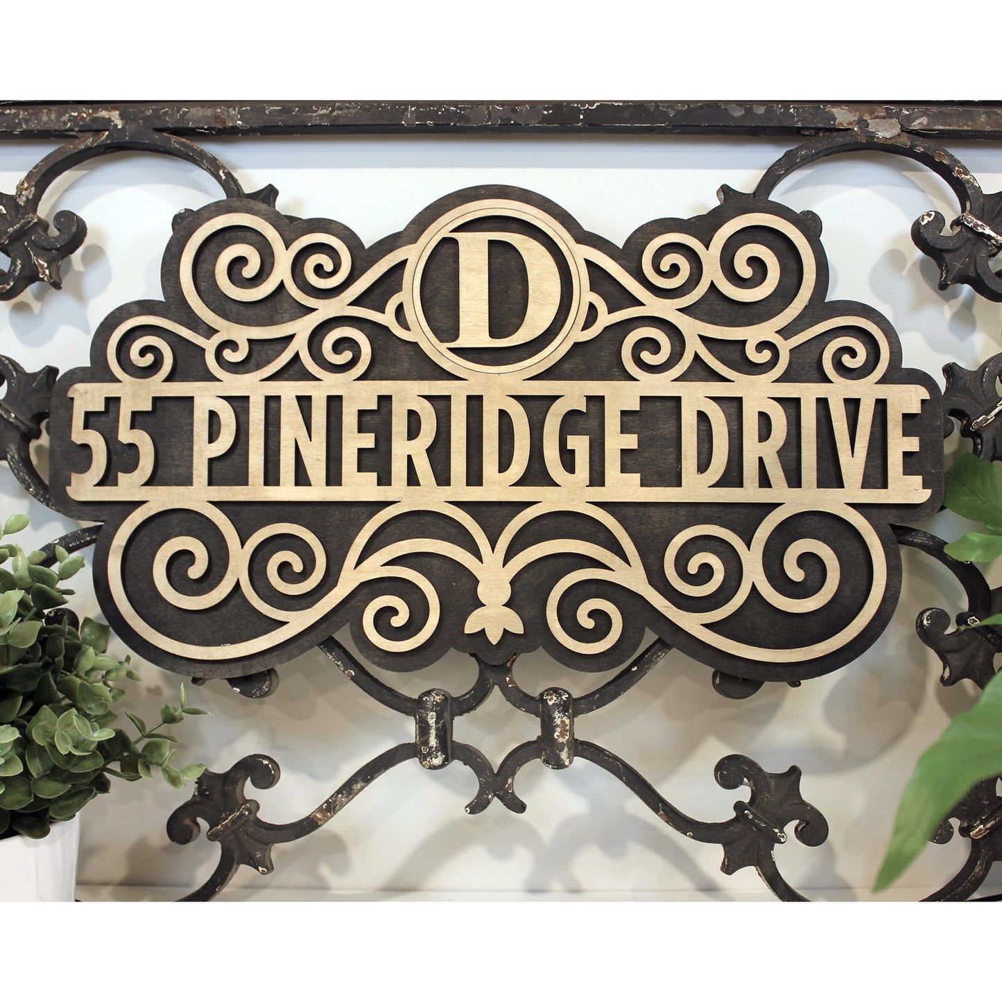 Everything ADDRESS Name Porch Sign 127 Different Changeable Icons Available