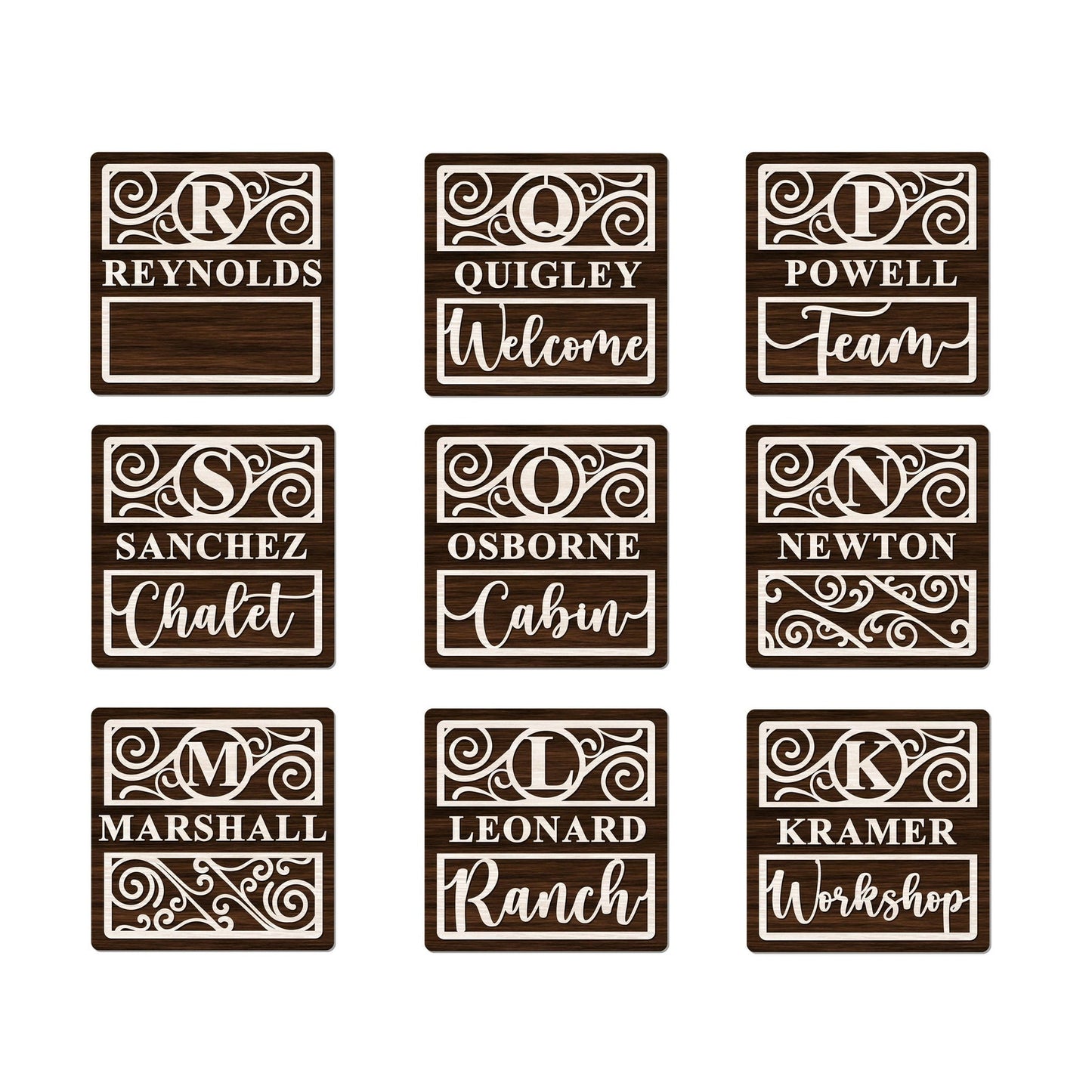 The Everything SQUARE Wood Sign 19 Sign Options 127 Different Changeable Icons