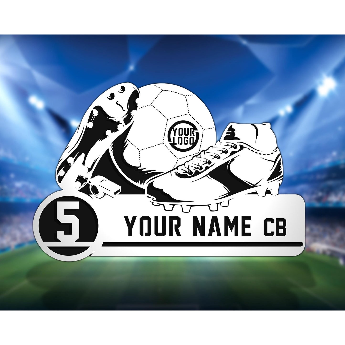 Soccer Stadium Series Personalized SOCCER Sign Customized Plaque 3 Designs Sports Gifts Team Gifts