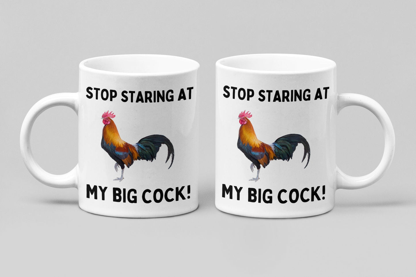 Coffee Mug ROOSTER I Like Big Cock's & I Cannot Lie Funny Novelty Cup Gift