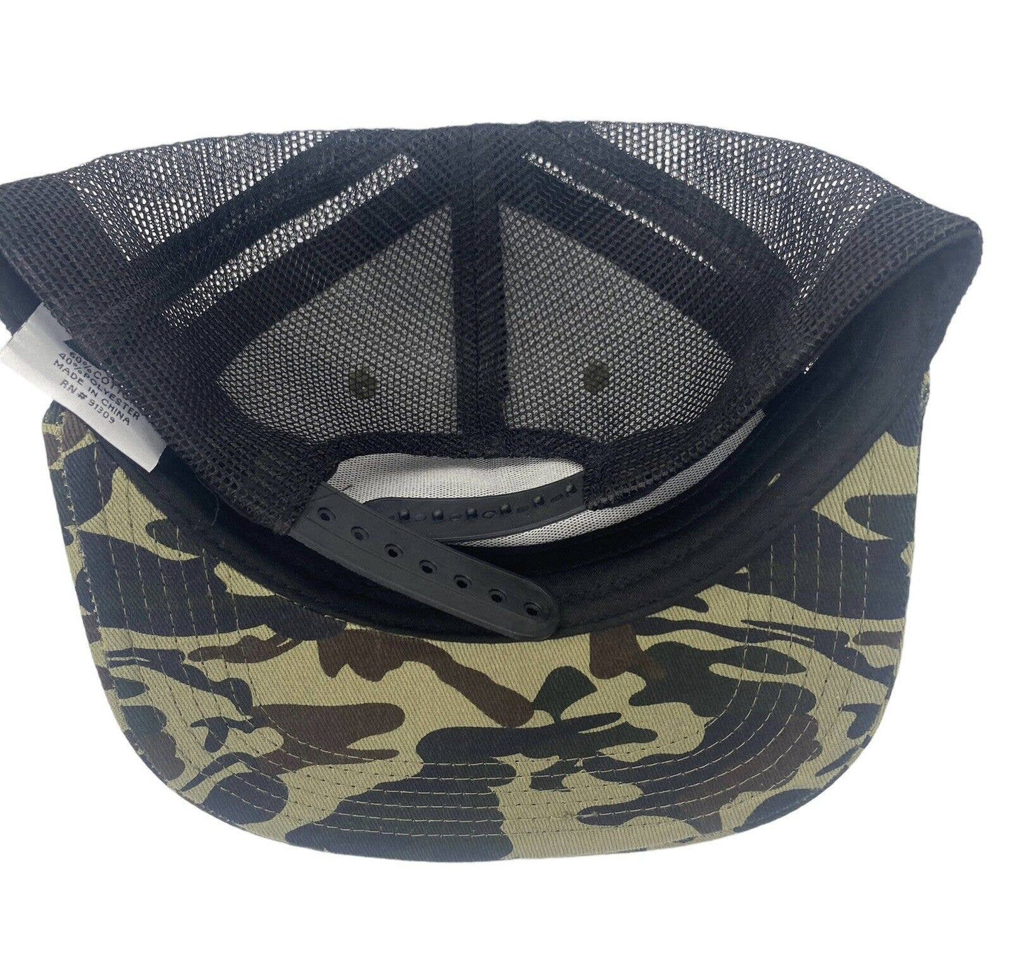 Disc Golf TARGET BASKET CAMO Hat Trucker Cap Snap Back Disc Golf Vinyl Logo