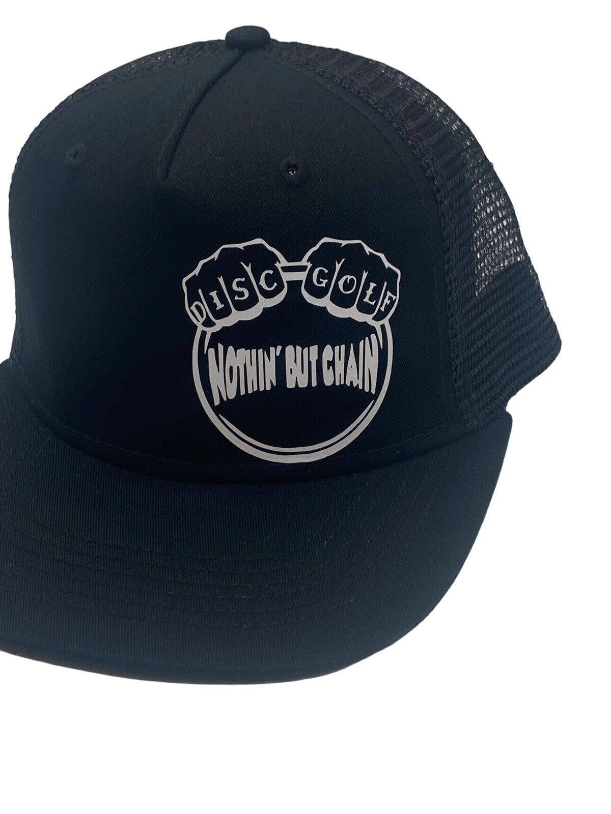 Disc Golf NOTHING BUT CHAIN Hat Trucker Cap Adjustable Disc Golf Vinyl Logo