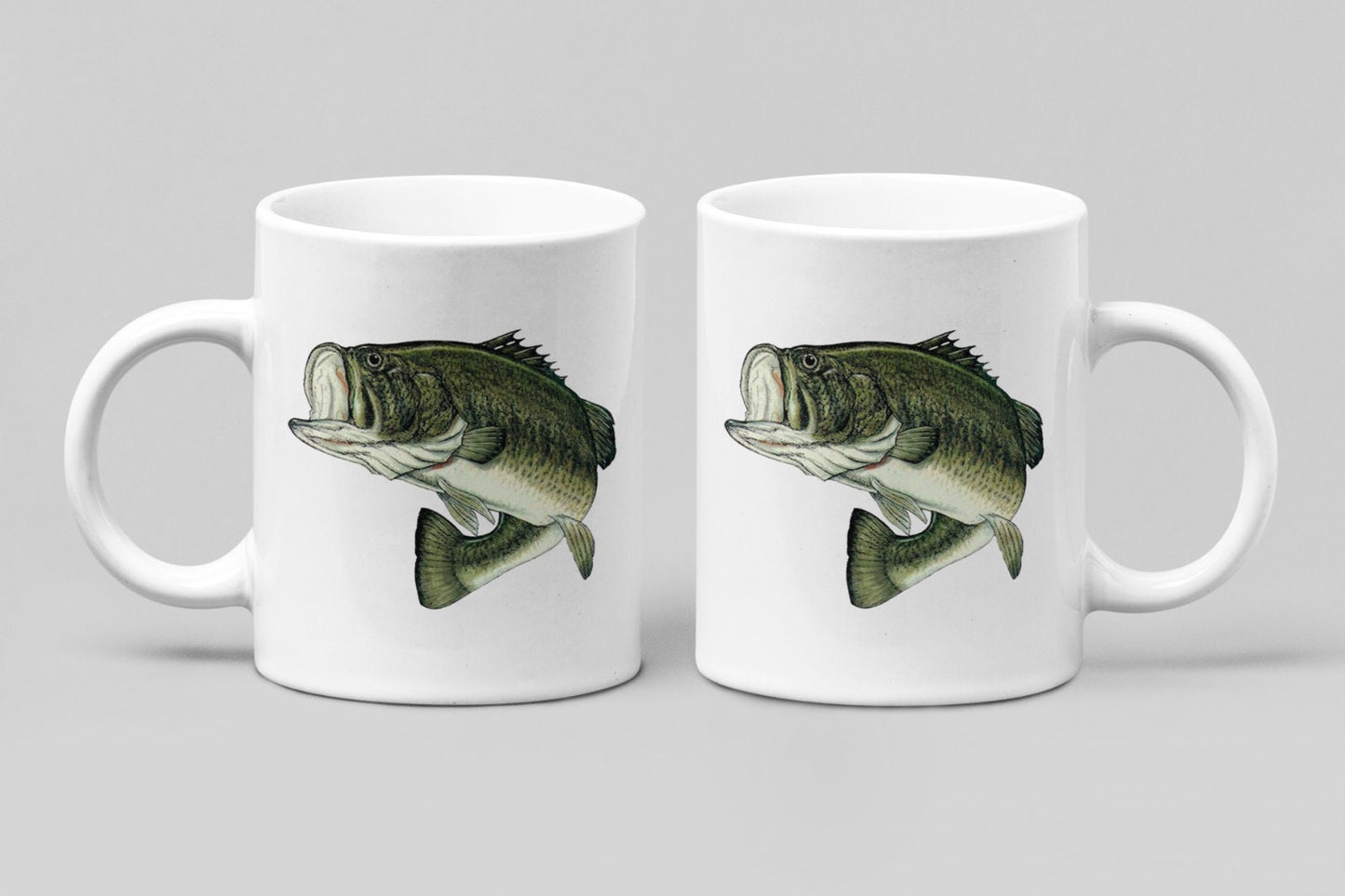 BASS FISH JUMPING Coffee Cup Novelty Mug Gift For Men Women