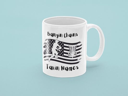 Disc Golf BANGIN CHAINS Mug Disc Golf Gifts Disc Golf Cup Frisbee Golf Mug