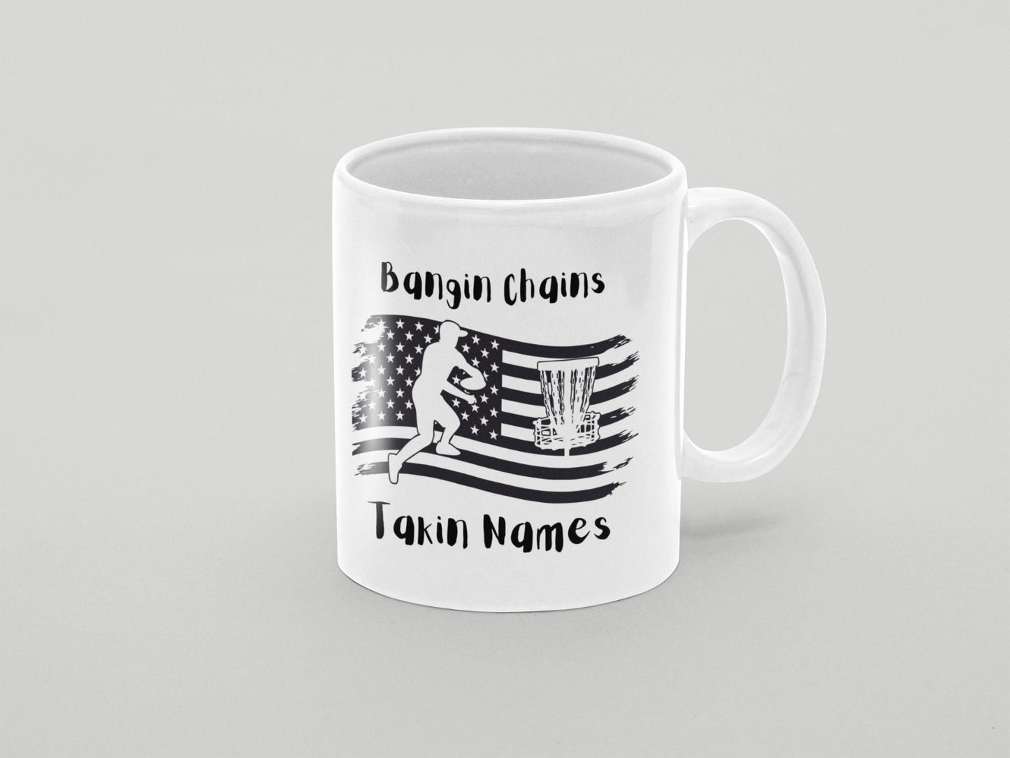 Disc Golf BANGIN CHAINS Mug Disc Golf Gifts Disc Golf Cup Frisbee Golf Mug