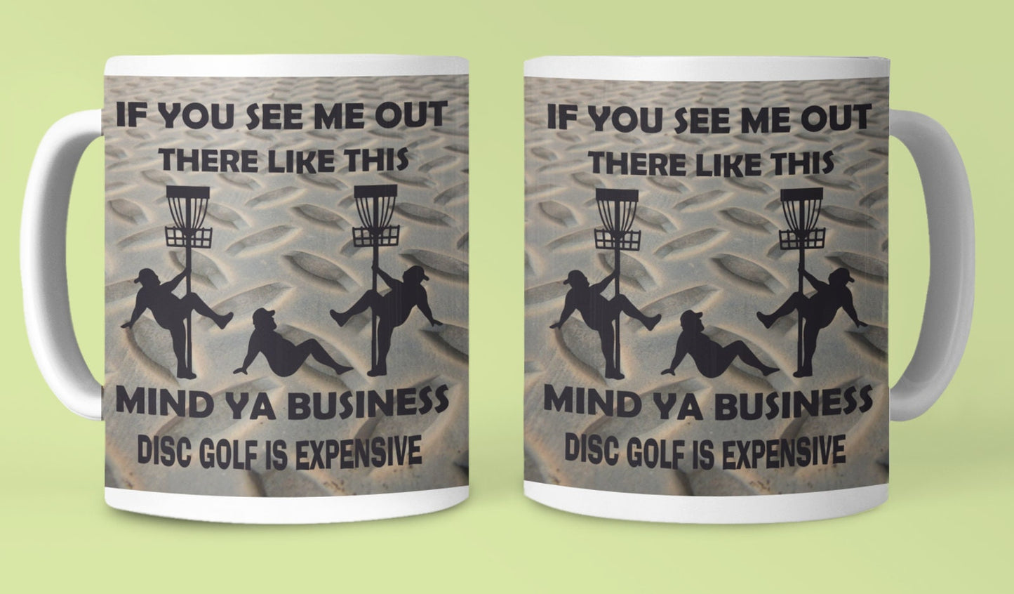 Coffee Mug DISC GOLF FUNNY Stripper Man Novelty Cup Gift For Men Him