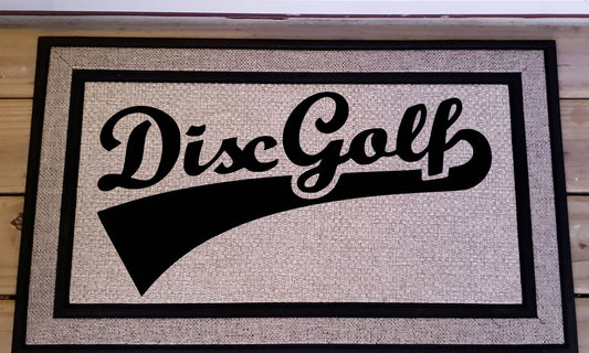 Disc Golf DiscGolf Logo Door Mat Rug Carpet