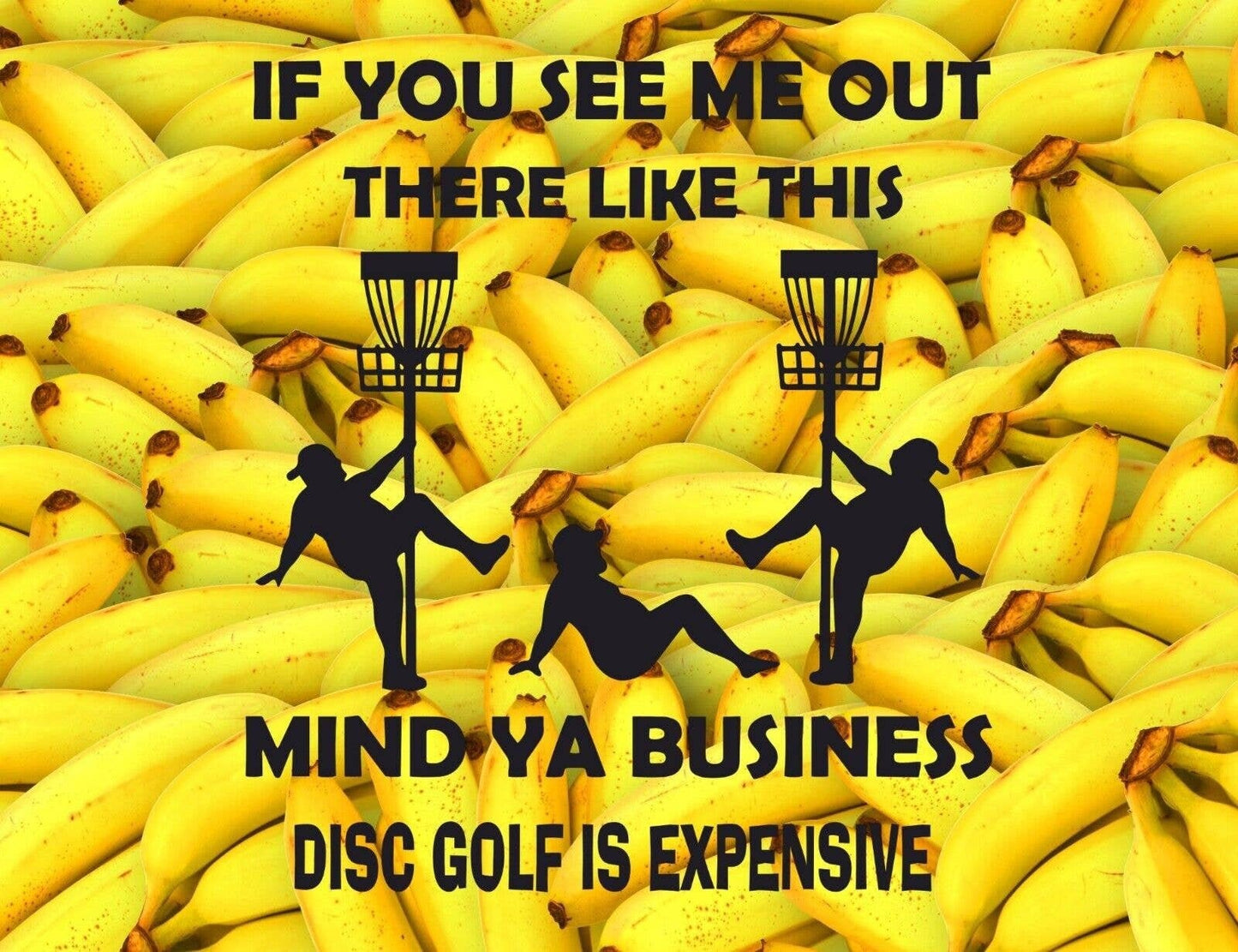 Disc Golf Funny Stripper Man BANANAS Mousepad Mouse Pad Computer Golf Gift