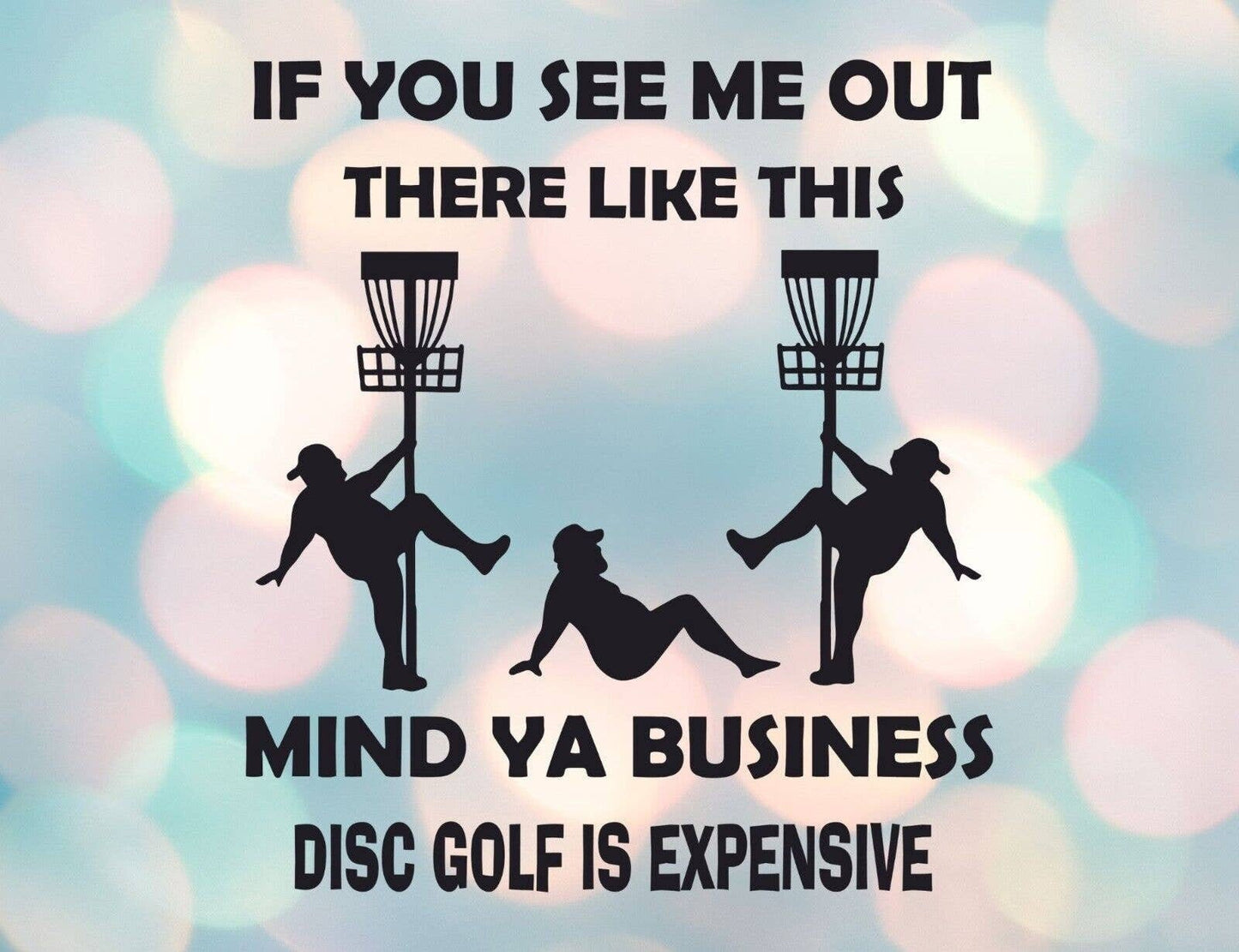 Disc Golf Funny Stripper Man BUBBLES Mousepad Mouse Pad Computer Golf Gift