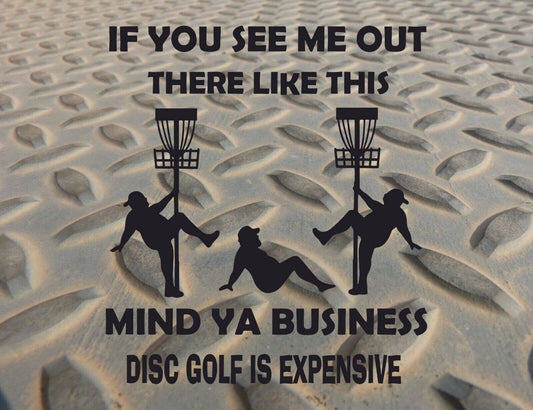 Disc Golf Funny Stripper Man TRUCKER Mousepad Mouse Pad Computer Golf Gift