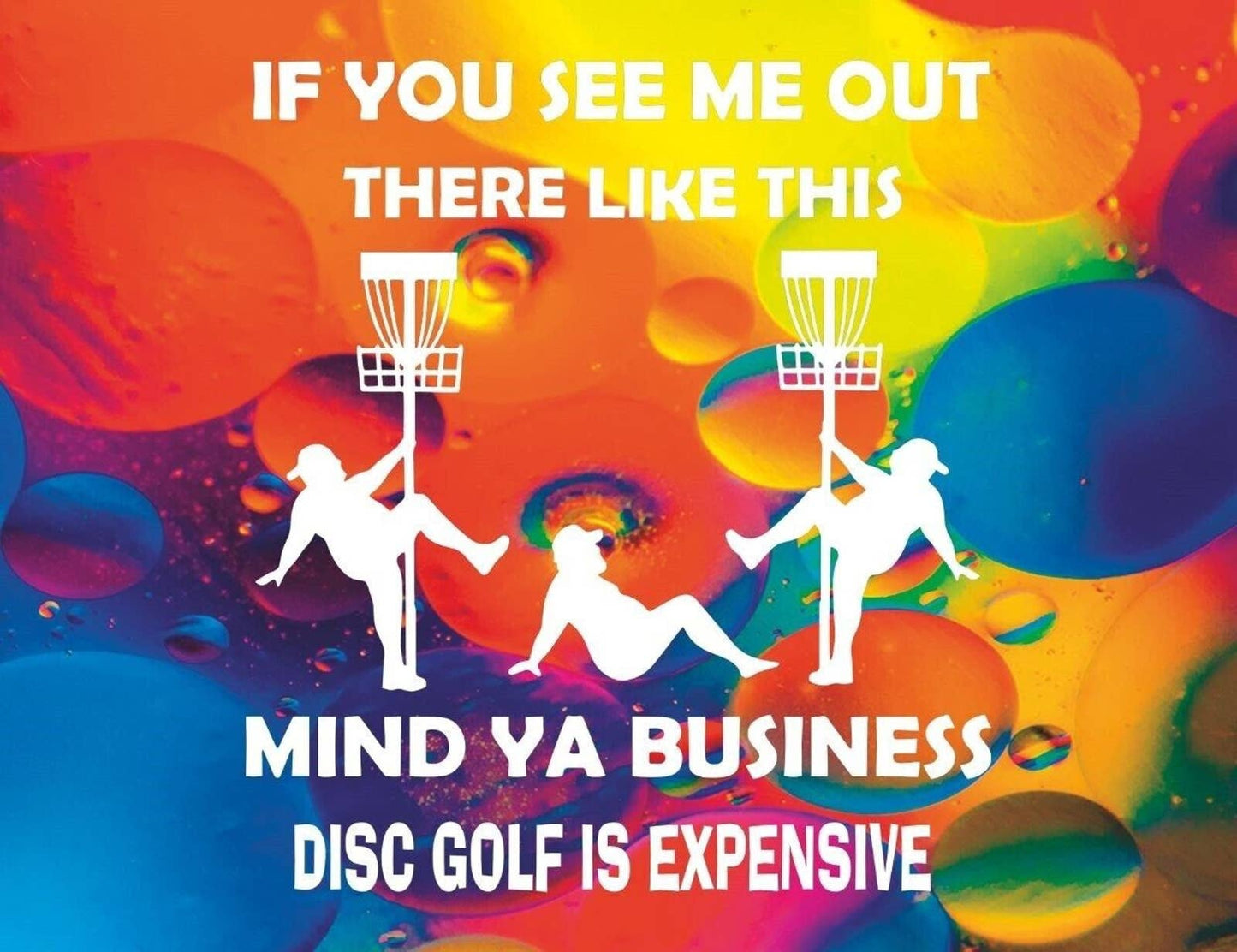 Disc Golf Funny Stripper Man PSYCHADELIC Mousepad Mouse Pad Computer Golf Gift