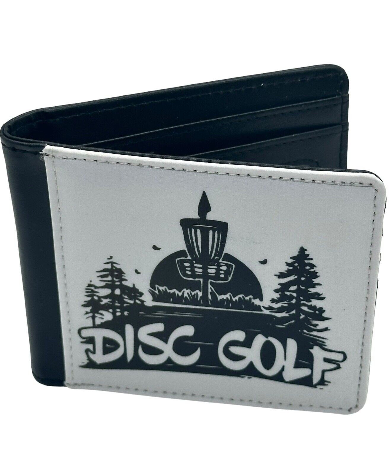 Disc Golf BASKET TREE SCENE Disc Sublimated Design Bi-Fold Wallet Disgolfer Gift