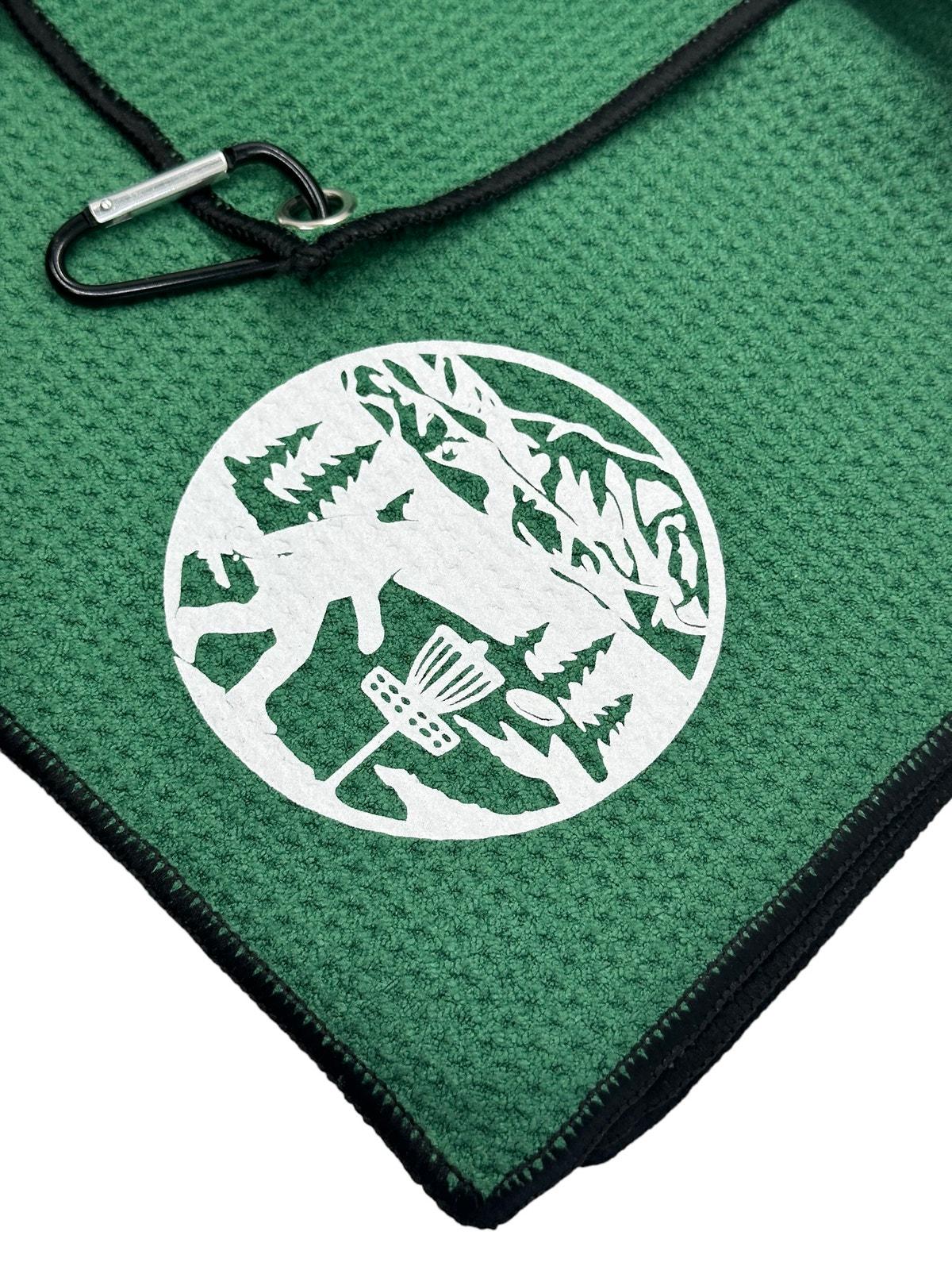 Disc Golf Waffle Towel Custom Vinyl Logo Grommet Clip On CHOOSE COLOR/LOGO