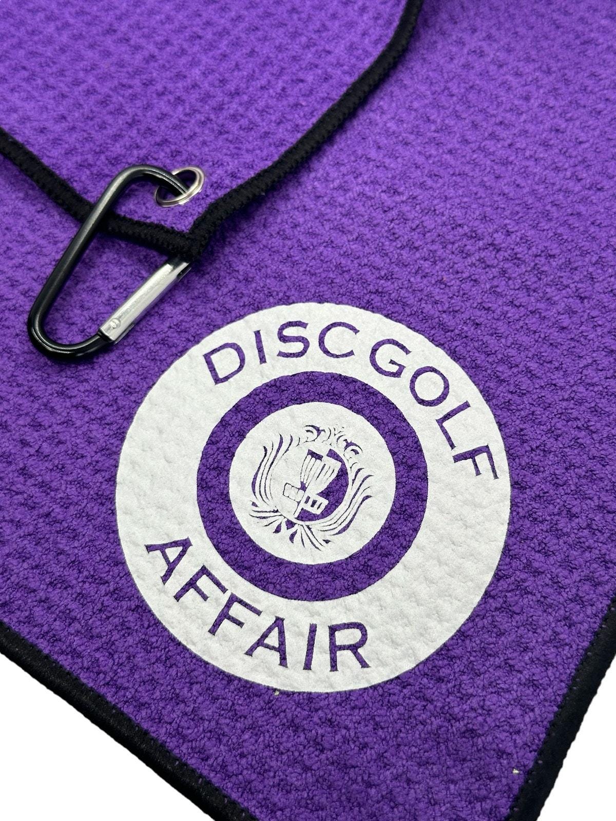 Disc Golf Waffle Towel Custom Vinyl Logo Grommet Clip On CHOOSE COLOR/LOGO