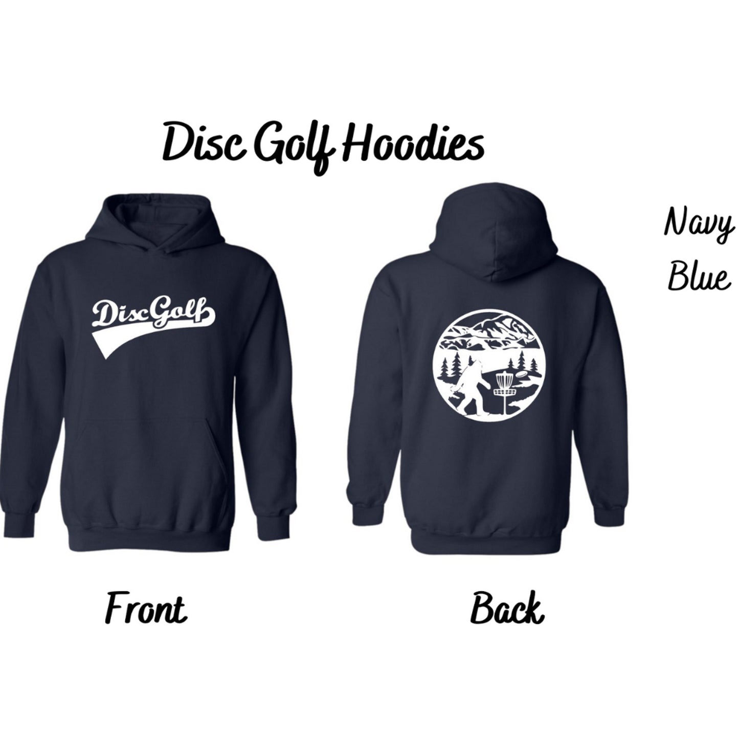 Disc Golf Pullover Hoodie Dual Logo SASQUATCH Sweatshirt Choose SZ & COLOR