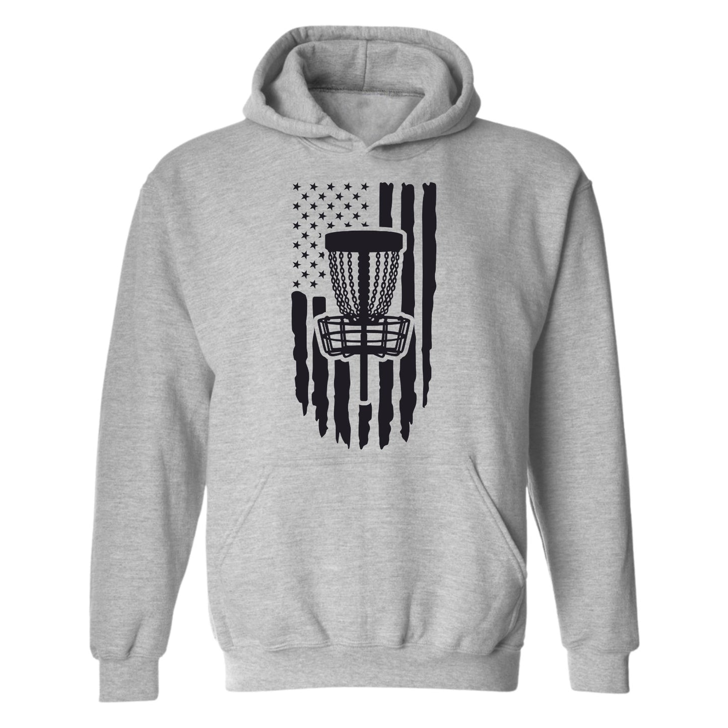 Disc Golf Pullover Hoodie PATRIOTIC AMERICAN FLAG Sweatshirt Choose SZ COLOR