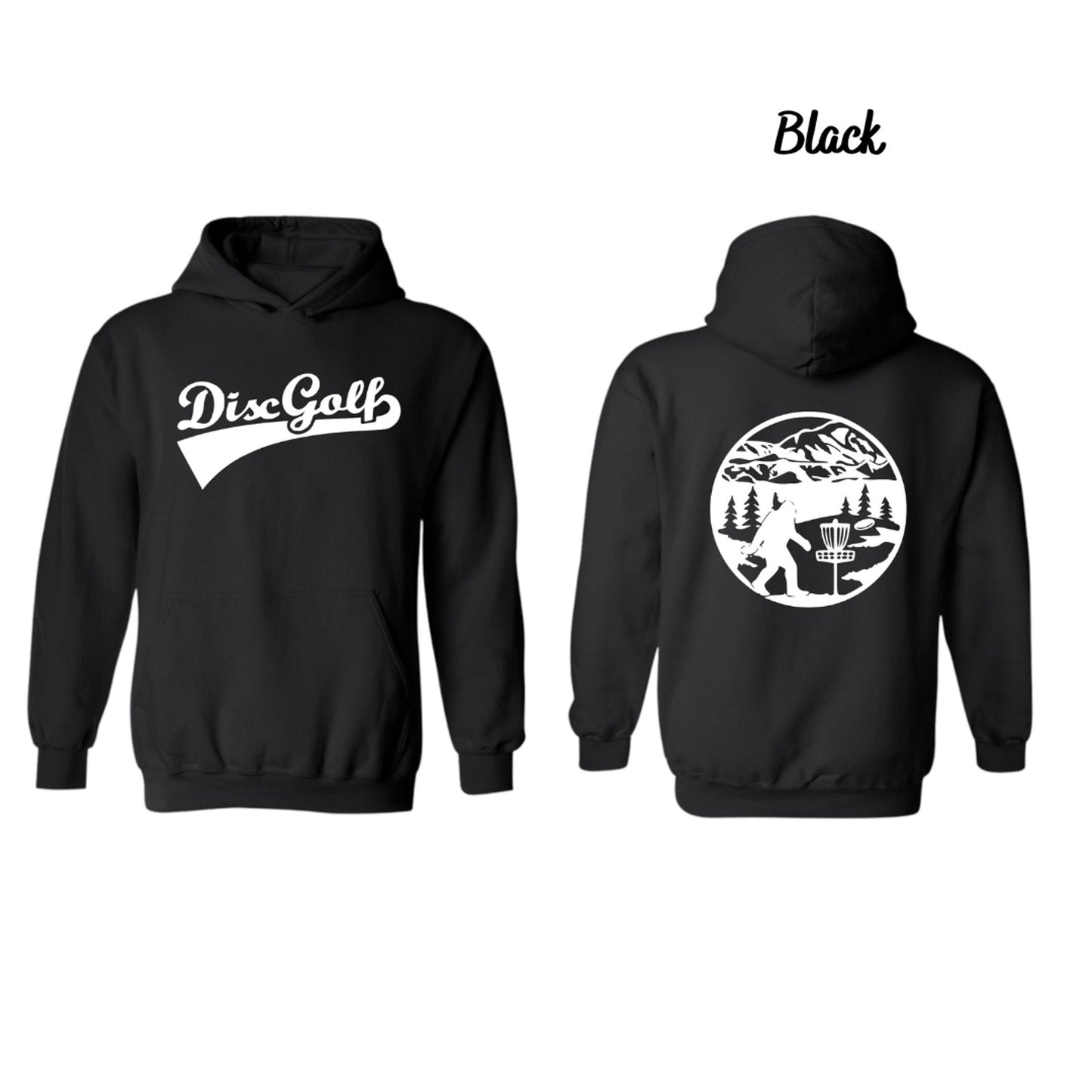 Disc Golf Pullover Hoodie Dual Logo SASQUATCH Sweatshirt Choose SZ & COLOR