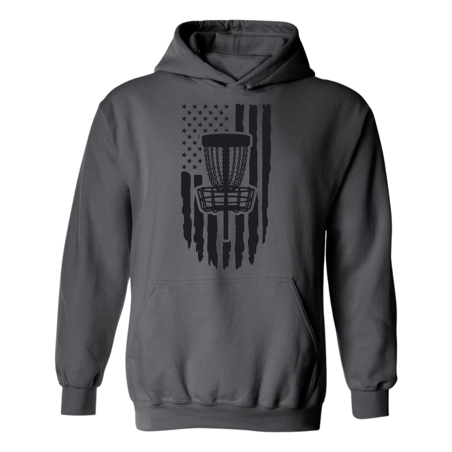 Disc Golf Pullover Hoodie PATRIOTIC AMERICAN FLAG Sweatshirt Choose SZ COLOR