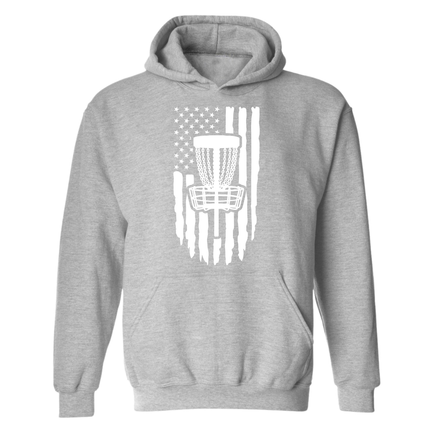 Disc Golf Pullover Hoodie PATRIOTIC AMERICAN FLAG Sweatshirt Choose SZ COLOR